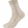 Camano Women Cosy Cable Stitch Socks 1p