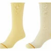Women Organic Striped Rolled Socks 2p