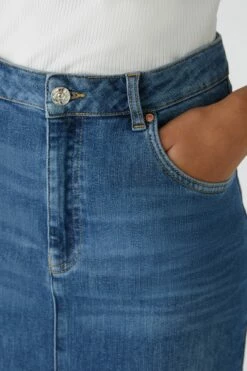 Oui Jeansrock THE MIDI Mid Waist, Hoch Elastisch -Dodenhof Shop 953124320de23fd9e4b6ef2b4163baafe66378e9 7200911057 5500 03
