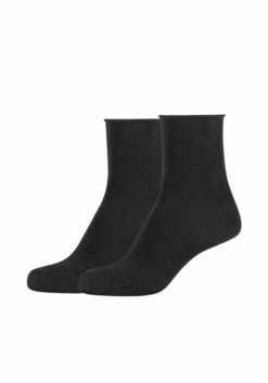 Camano Women Cotton Fine Rolled Cuff Socks 2p
