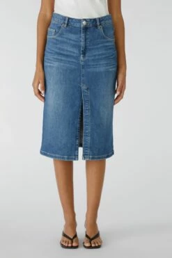 Oui Jeansrock THE MIDI Mid Waist, Hoch Elastisch -Dodenhof Shop c30d42b433aefd4dee3f06a34cb071cb41ec3d89 7200911057 5500 06