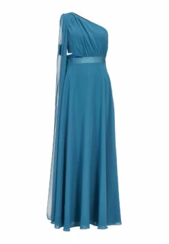 SWING One-Shoulder-Maxikleid Aus Nachhaltigem Chiffon