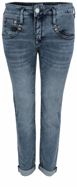 Herrlicher Cropped Jeans "Shyra" Aus Jogg Denim