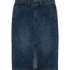 Denim Skirt With Slit